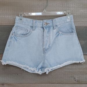 Forever 21 Light Wash Cutoff Shorts